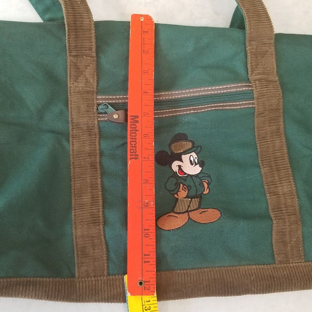 vintage Disney Mickey Unlimited mickey duffle green - Picture 11 of 12